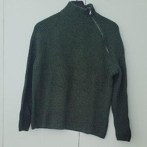 AT Weekend Collection Waffle Zip Sweater